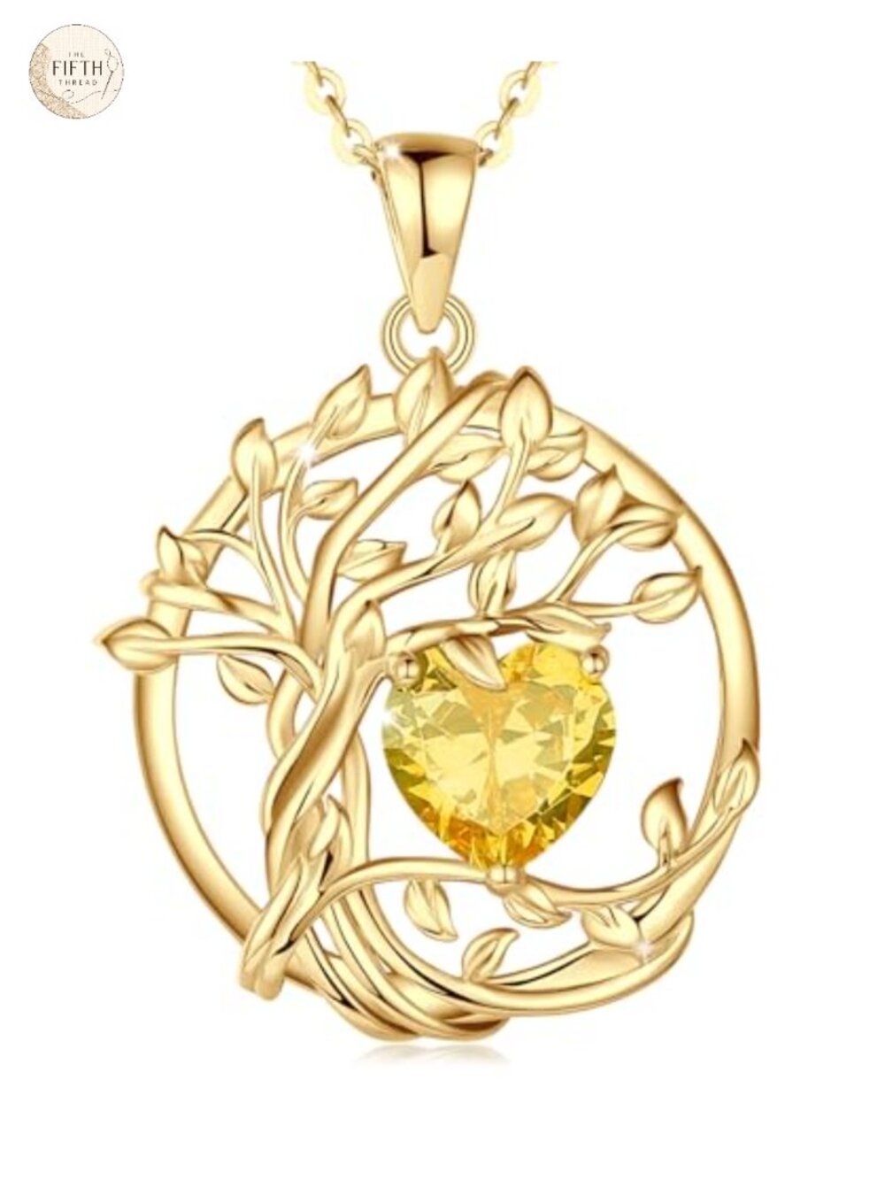 925 Sterling Silver Tree of Life Birthstone Pendant Necklace for Women